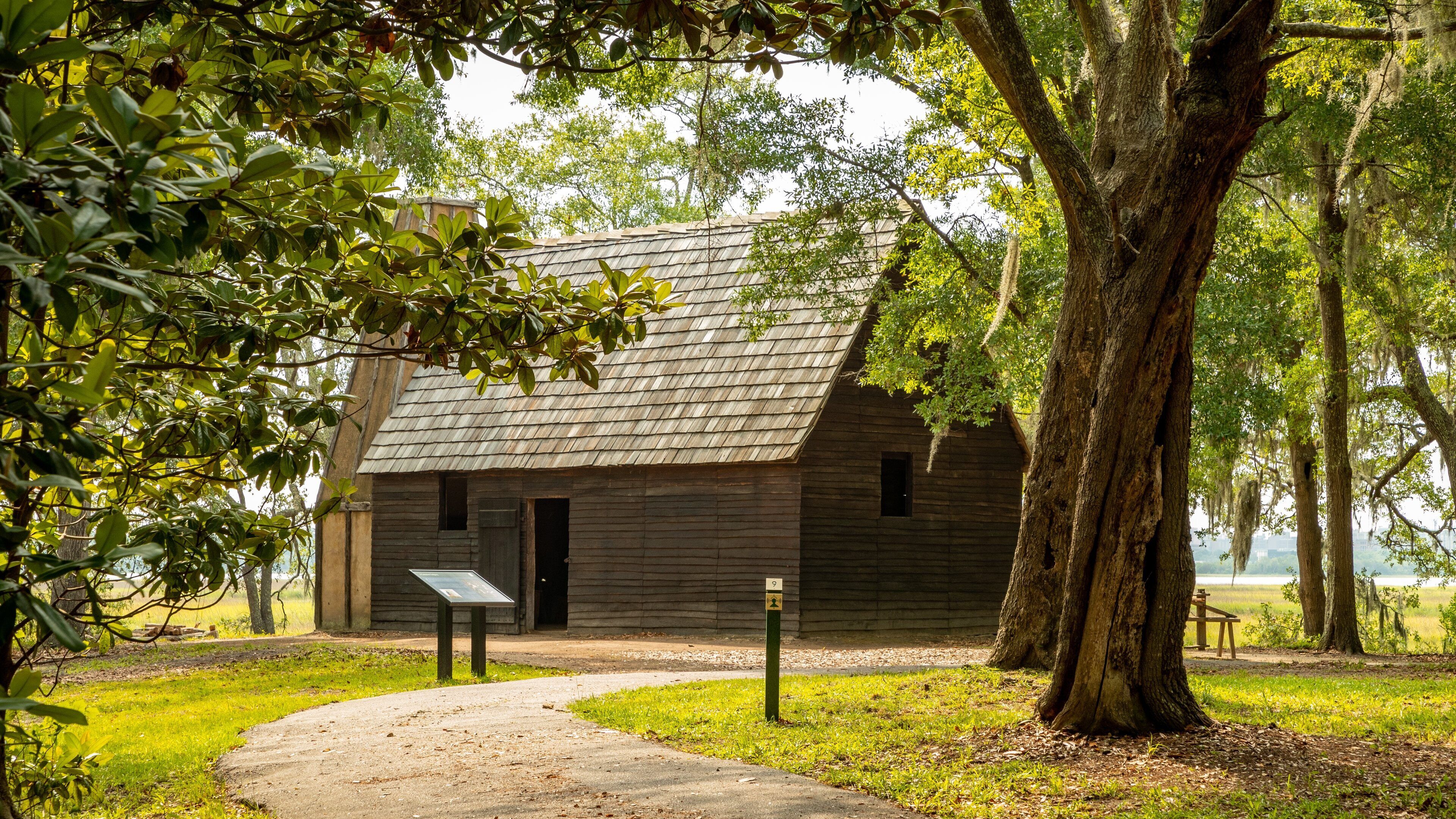 Charles Towne Landing State Historic Site which includes a house and heritage elements