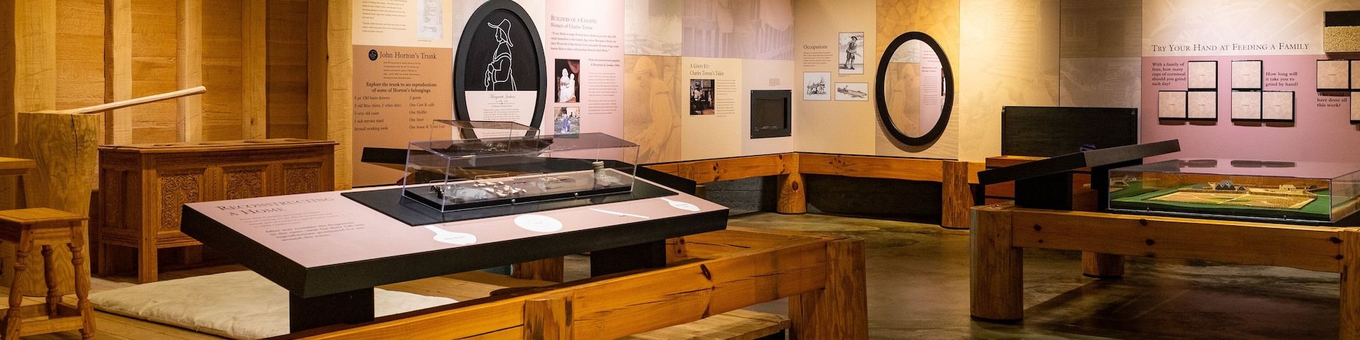 Charles Towne Landing State Historic Site showing interior views