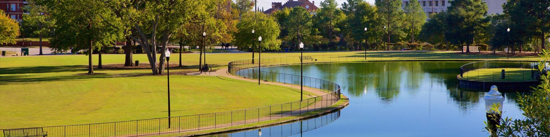 Finlay Park featuring a garden and a lake or waterhole