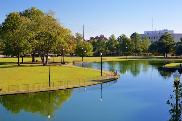 Finlay Park featuring a garden and a lake or waterhole