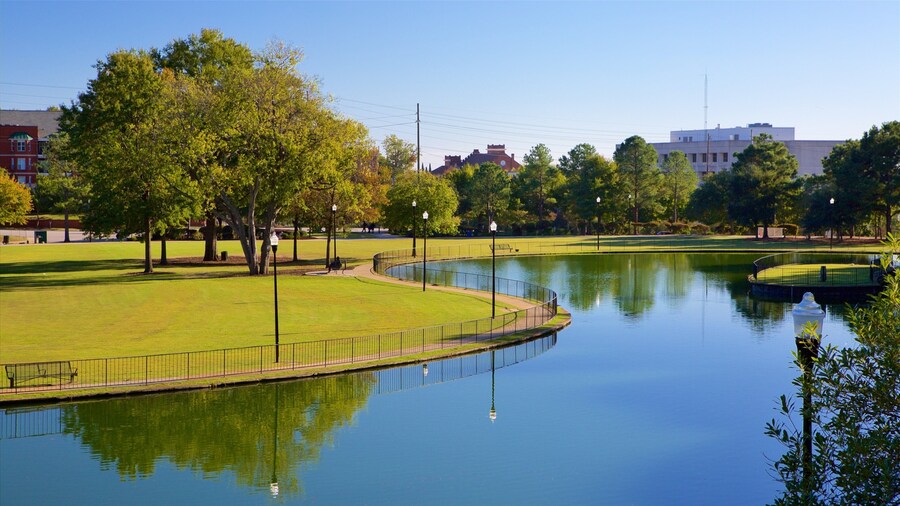 Finlay Park featuring a garden and a lake or waterhole