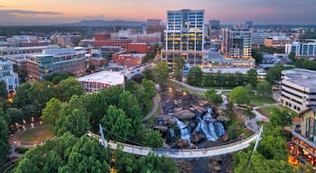 Greenville, South Carolina at Falls Park on Reedy Creek