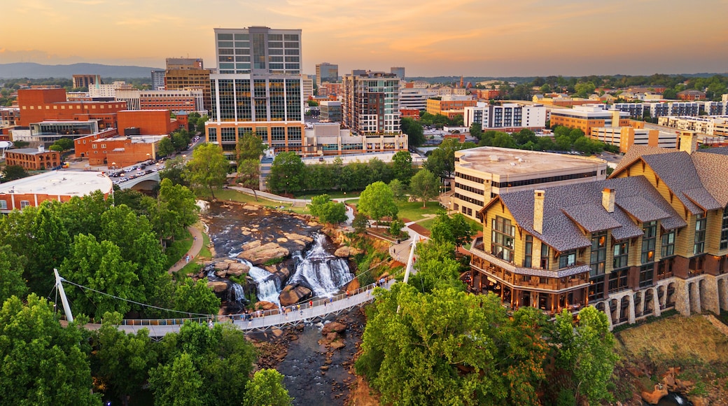 Greenville, South Carolina at Falls Park on Reedy Creek