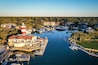 Aerial View of Harbour Town and lighthouse on Hilton Head Island South Carolina