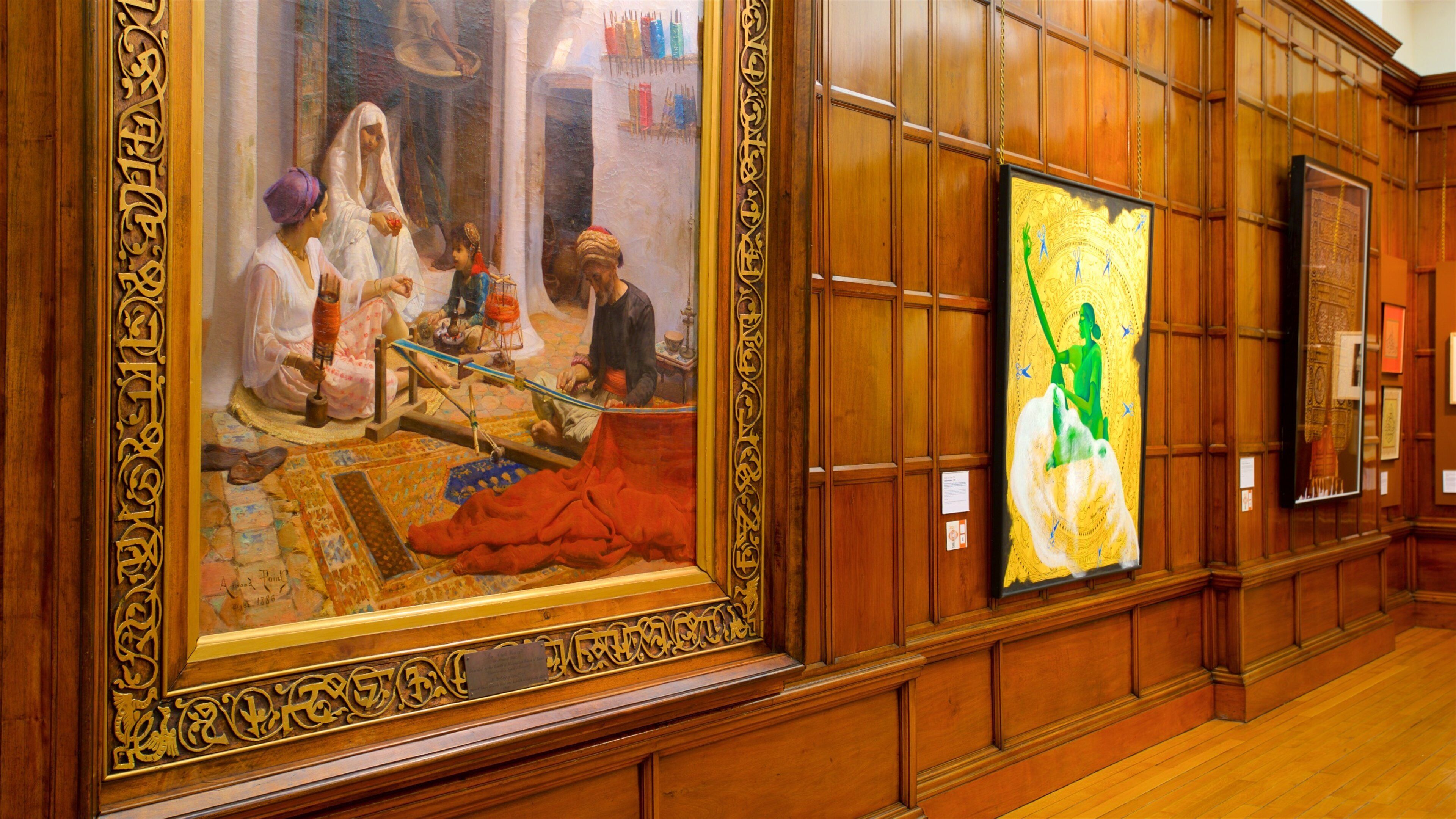 Cartwright Hall Art Gallery featuring art and interior views