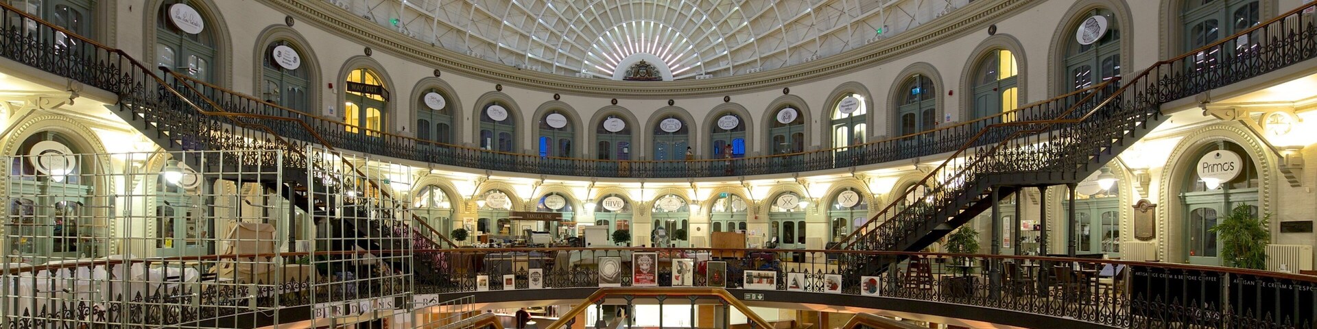 Corn Exchange showing interior views and dining out