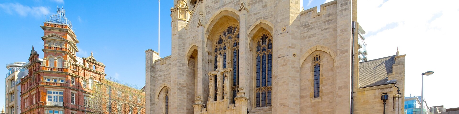 St. Anne\'s Roman Catholic Cathedral featuring street scenes, heritage architecture and a church or cathedral