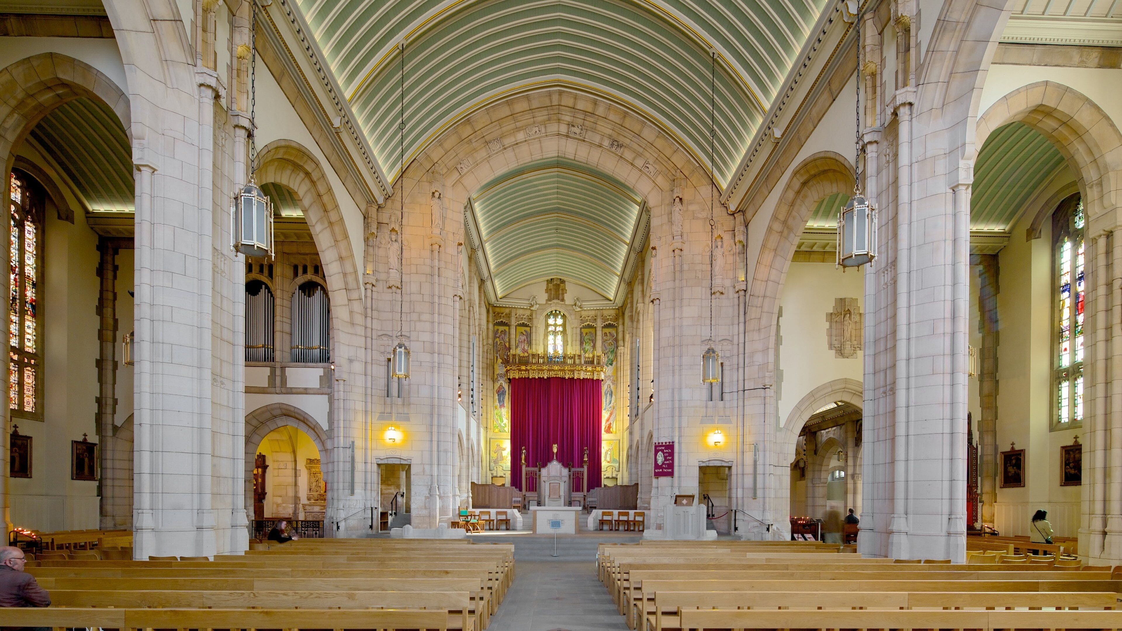 St. Anne\'s Roman Catholic Cathedral showing a church or cathedral, interior views and religious aspects