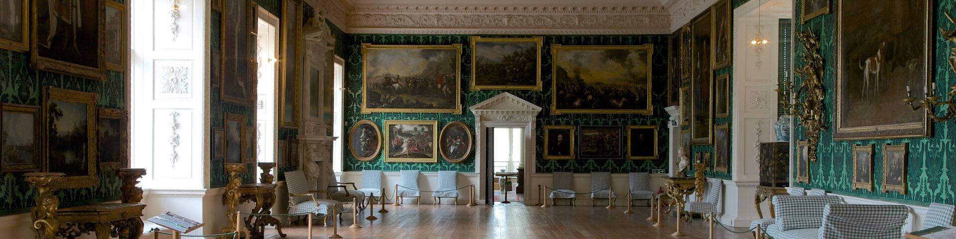 Temple Newsam House which includes interior views, chateau or palace and art