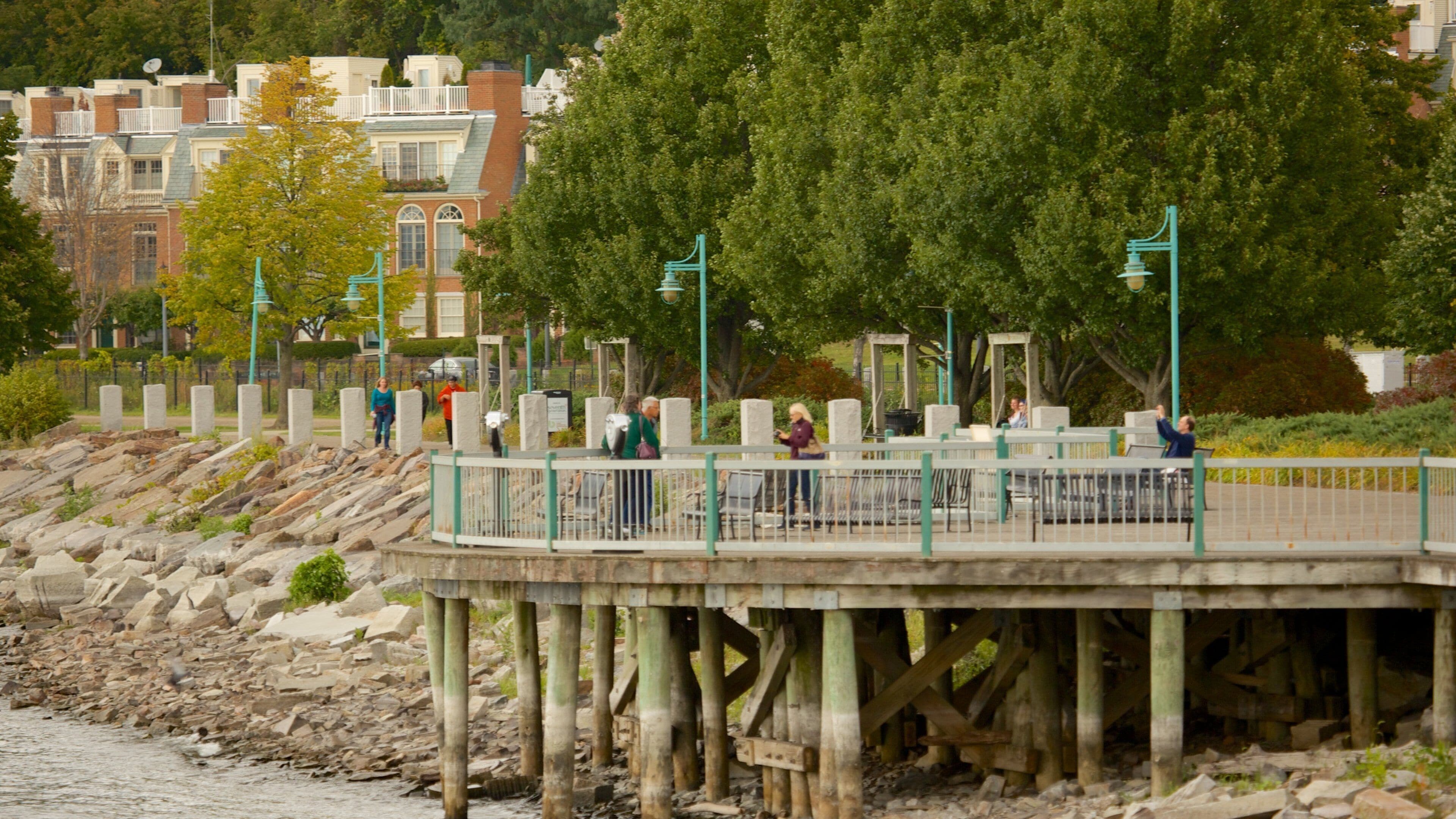 Waterfront Park which includes rocky coastline