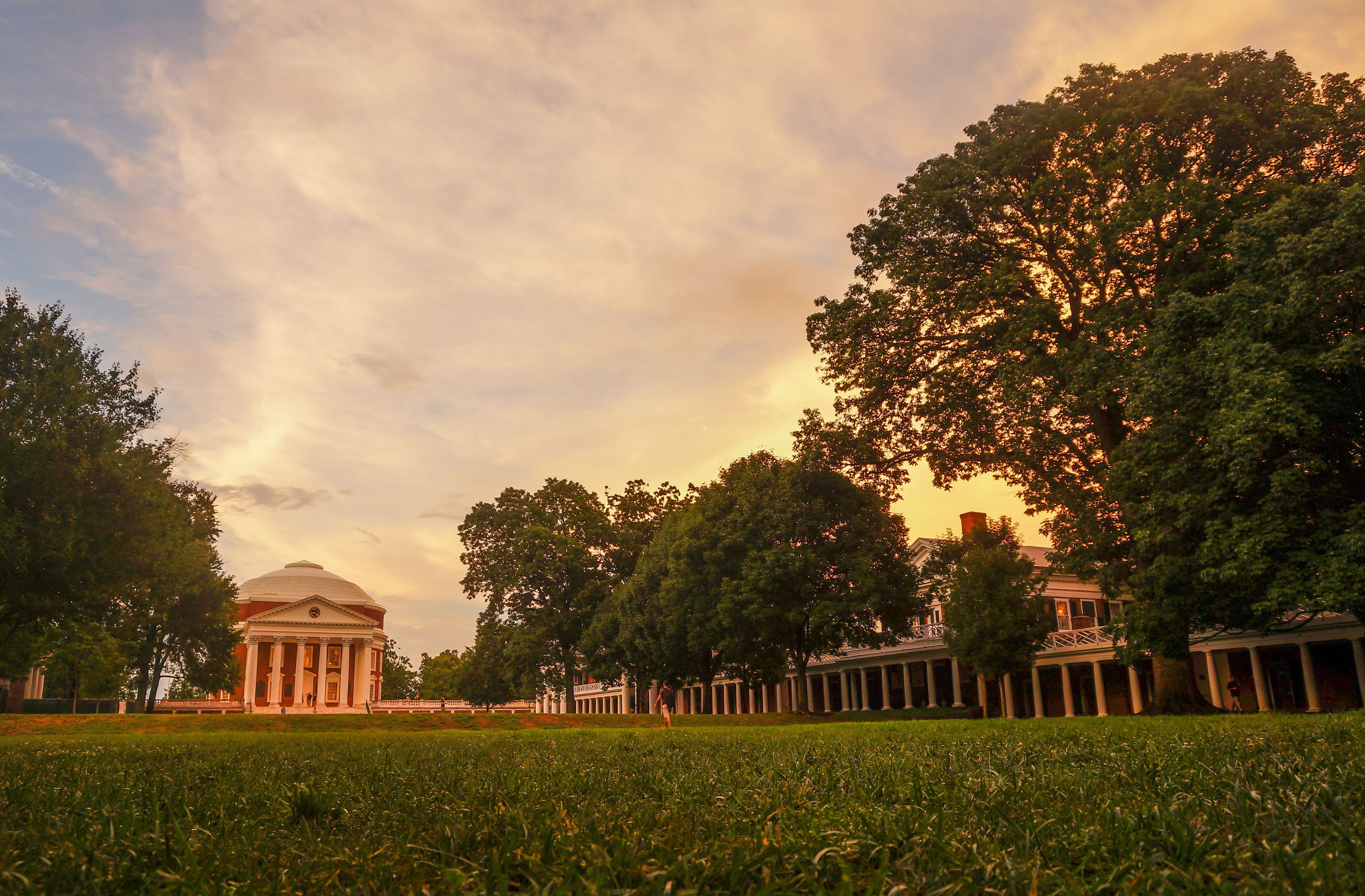 Sunset over the Academical Village, UVA