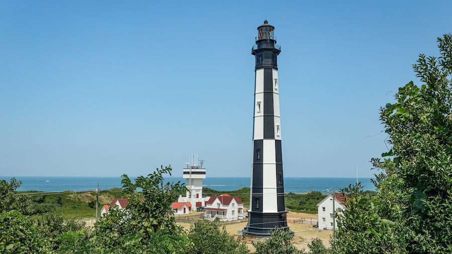 Cape Henry Lighthouse featuring a lighthouse