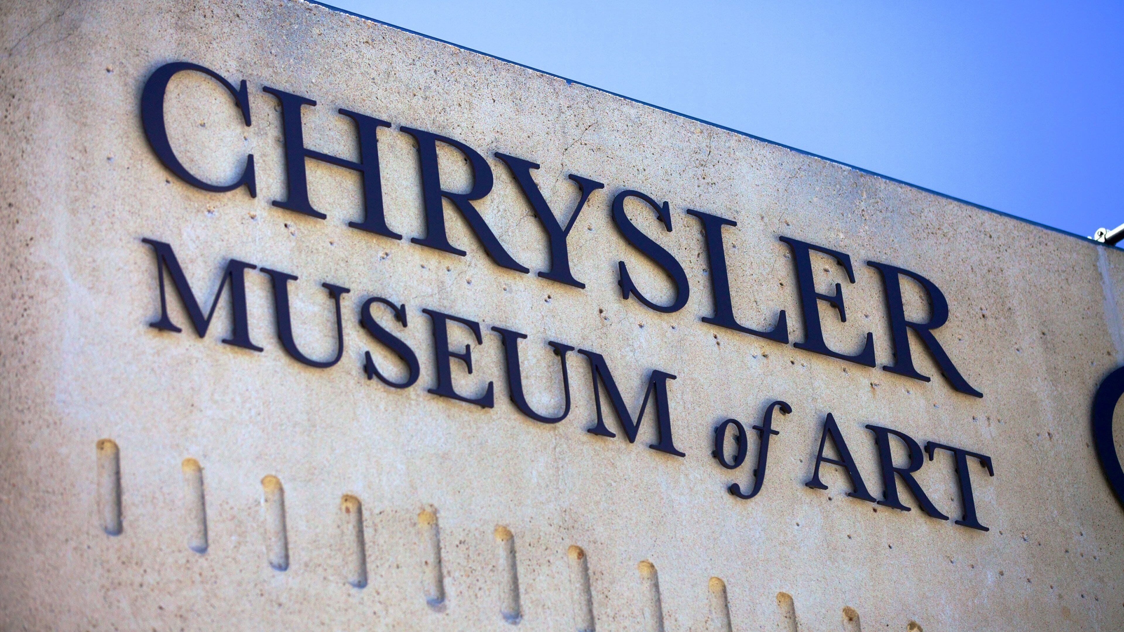 Chrysler Museum of Art featuring signage