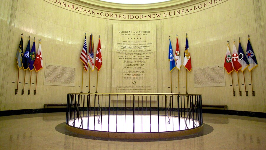 Douglas MacArthur Memorial which includes interior views and a memorial