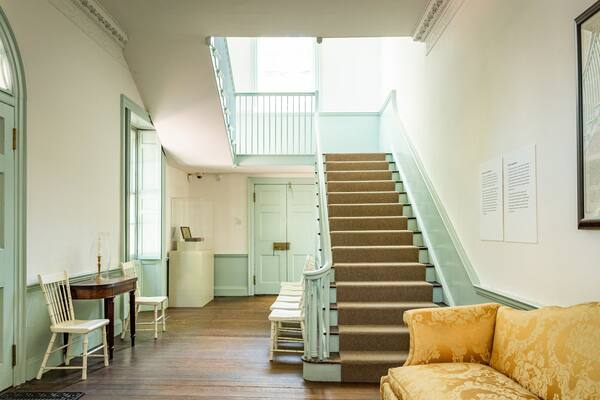 Moses Myers House featuring a house and interior views