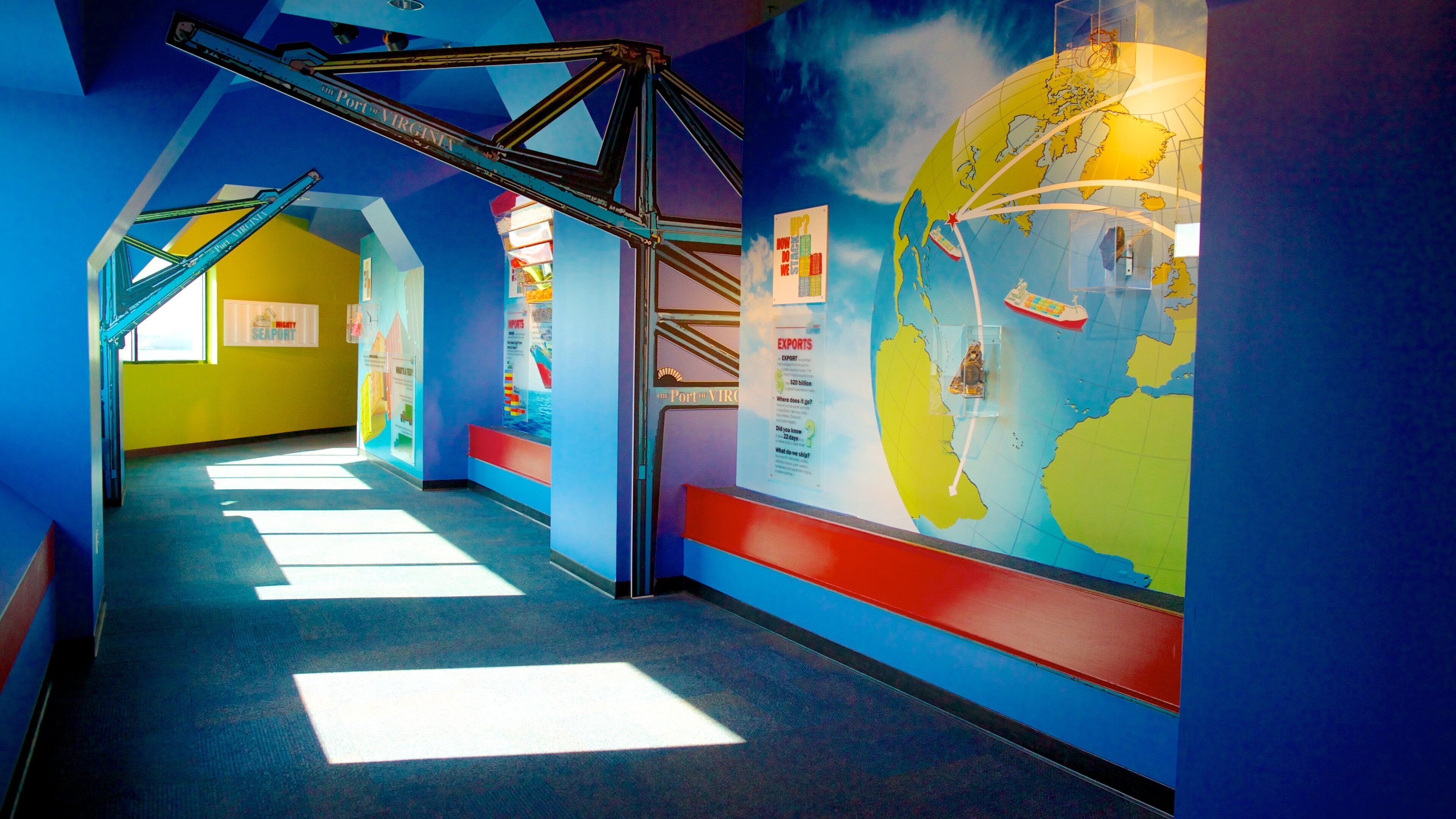 Nauticus National Maritime Center showing interior views