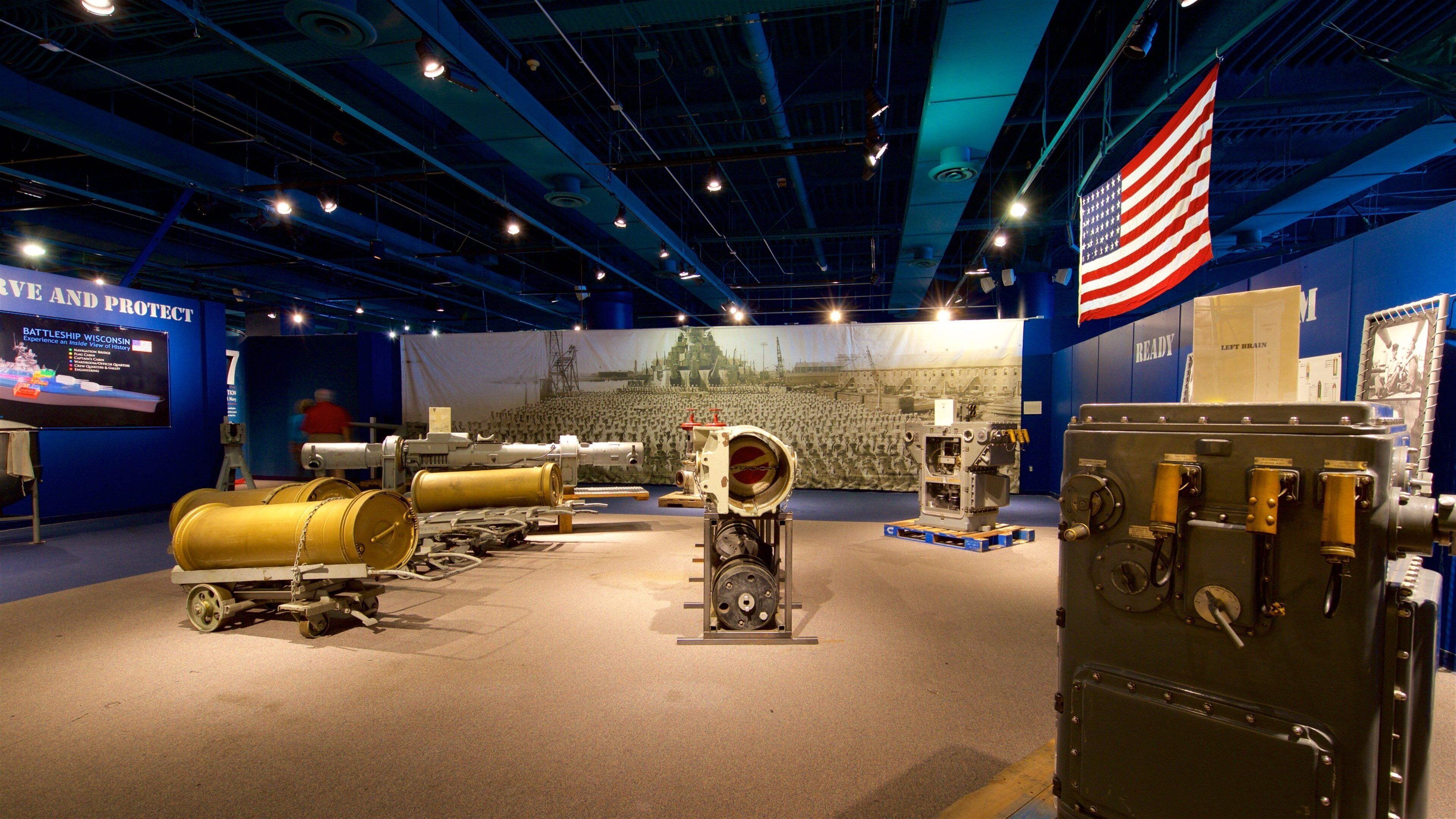 Nauticus National Maritime Center featuring interior views and heritage elements