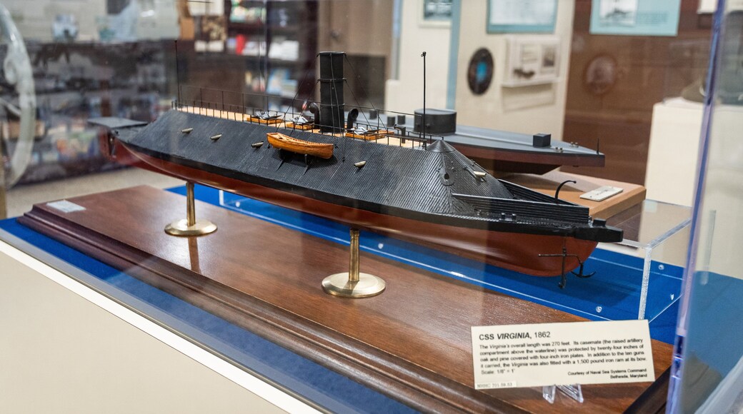 Portsmouth Naval Shipyard Museum showing interior views
