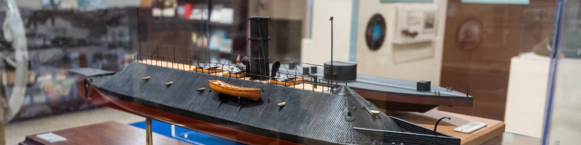 Portsmouth Naval Shipyard Museum showing interior views