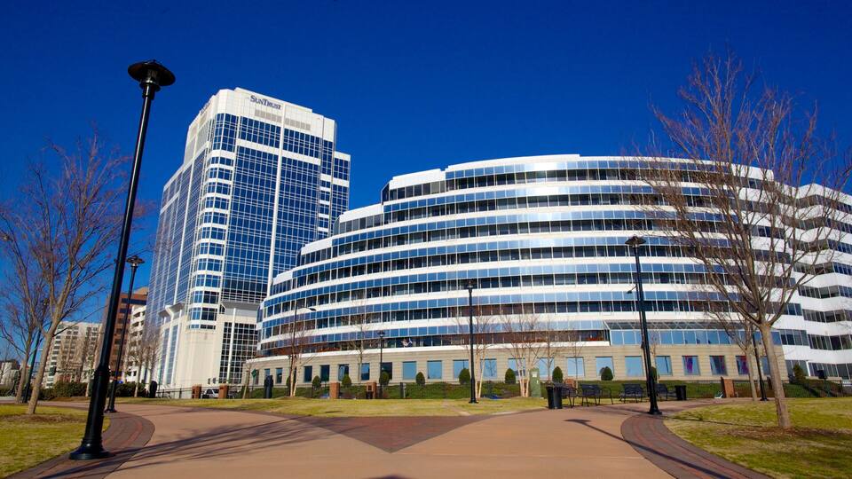 Town Point Park featuring a city, a park and modern architecture