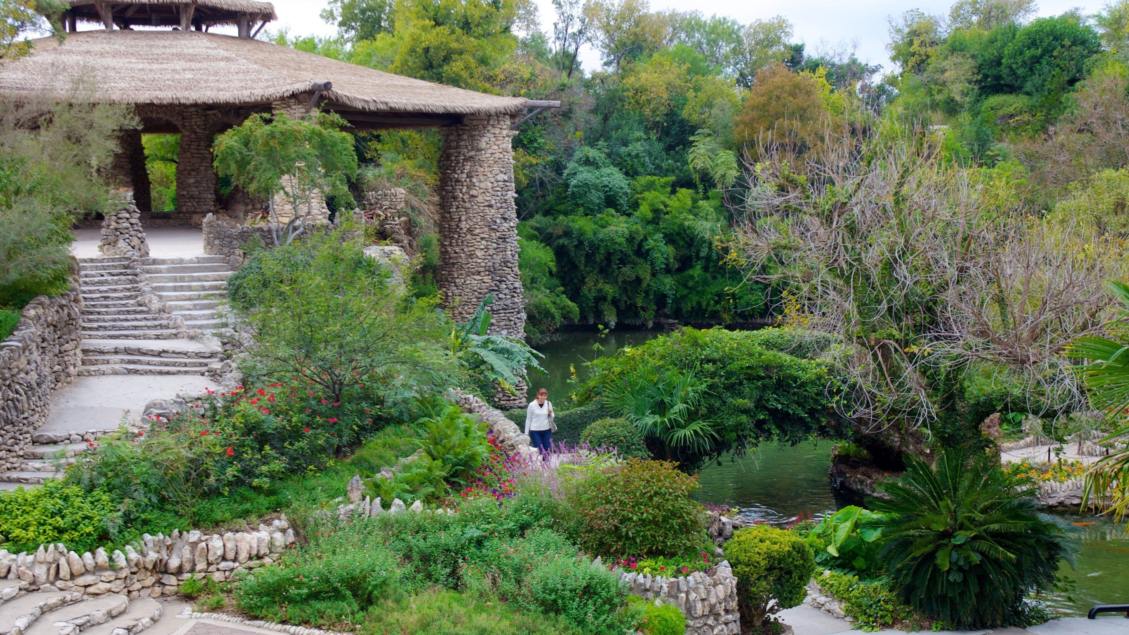 Japanese Tea Gardens featuring landscape views, a garden and a pond