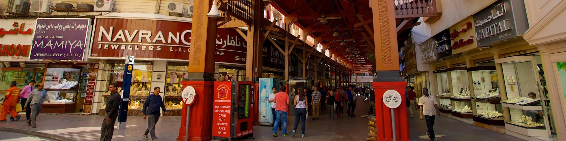 Gold Souk das einen Stadt, CBD und Beschilderung