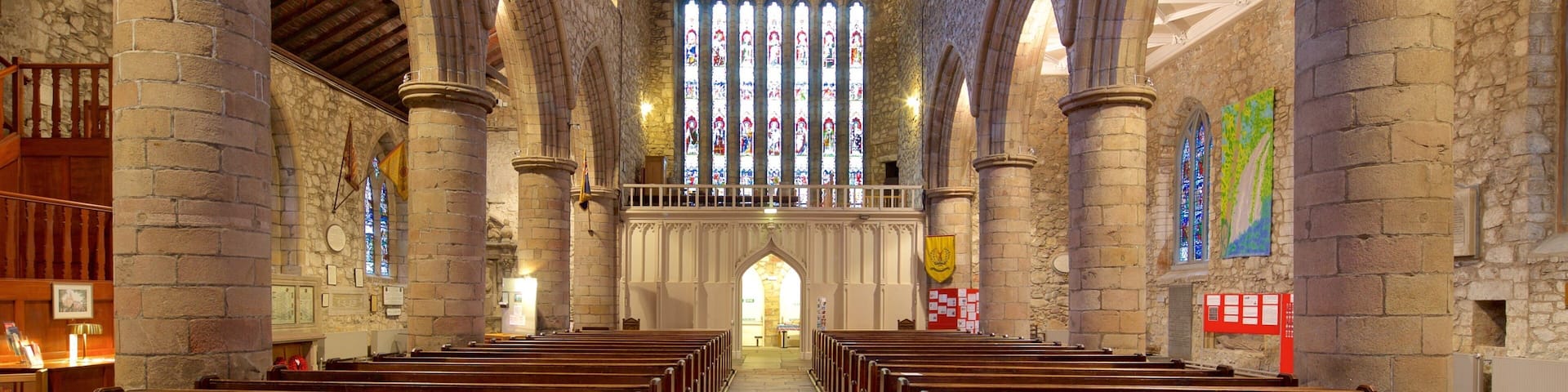 Cathedral of St. Machar showing a church or cathedral, religious aspects and interior views