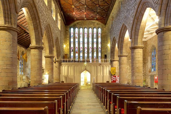 Cathedral of St. Machar showing religious aspects, interior views and a church or cathedral