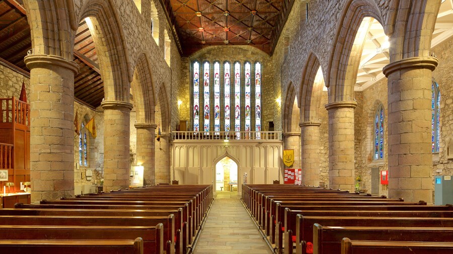 Cathedral of St. Machar featuring religious aspects, interior views and a church or cathedral