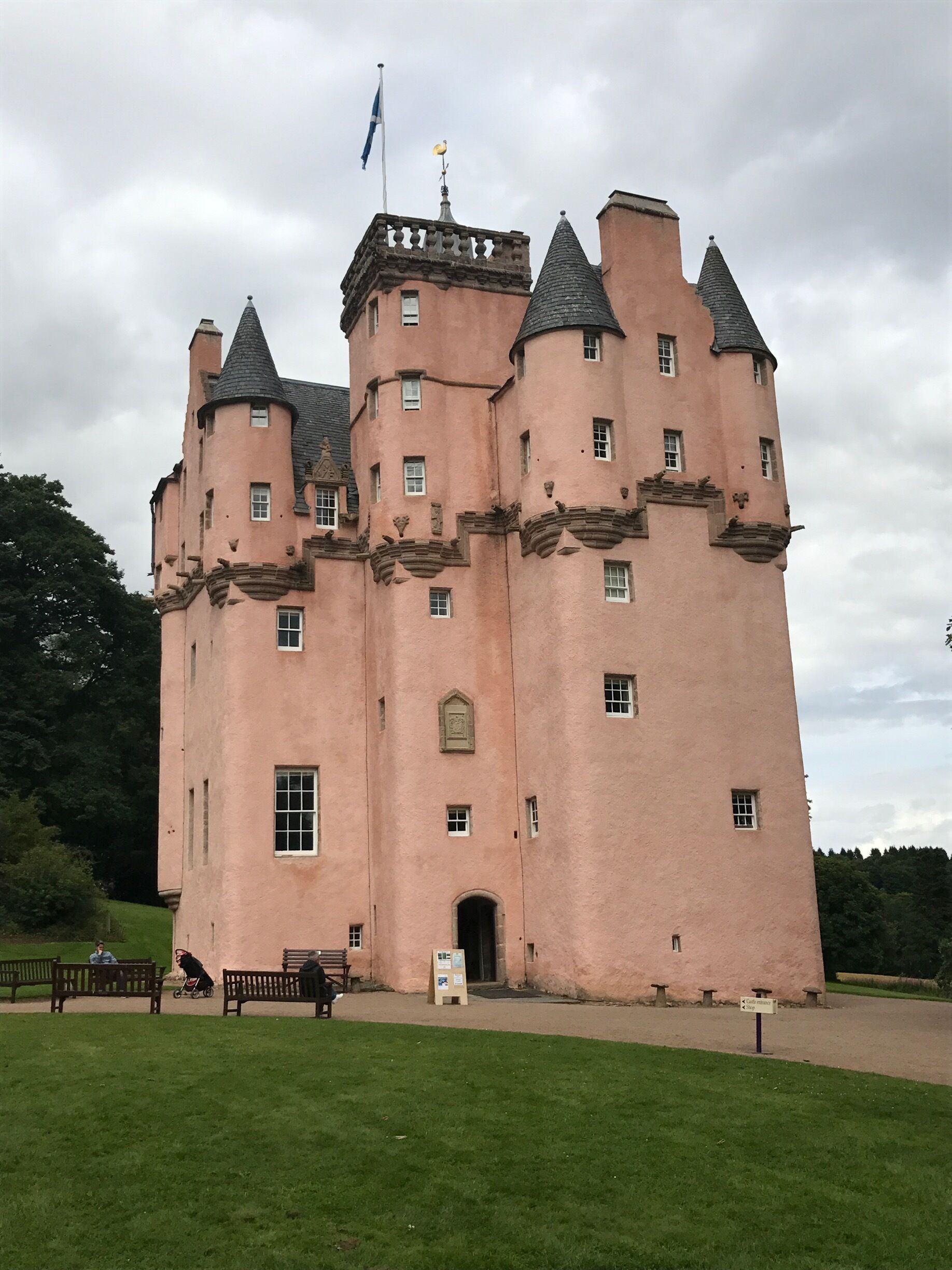 The pink fairytale like Craigievar Castle. Stronghold of the Forbes.