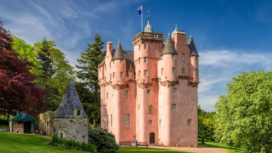 Craigievar castle in Scotland