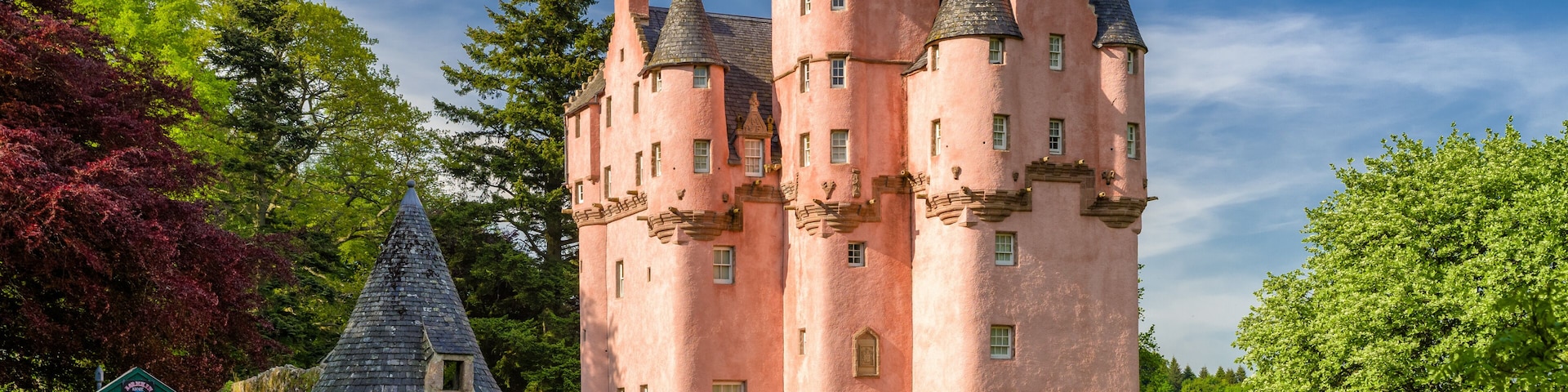 Craigievar castle in Scotland