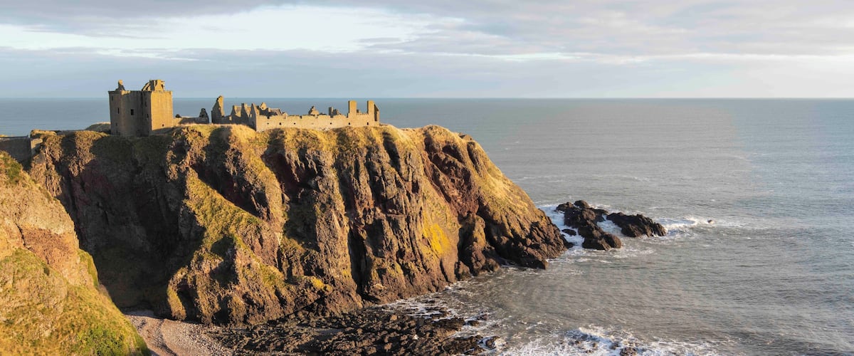 Early morning winter shot of Dunnottar Castle.