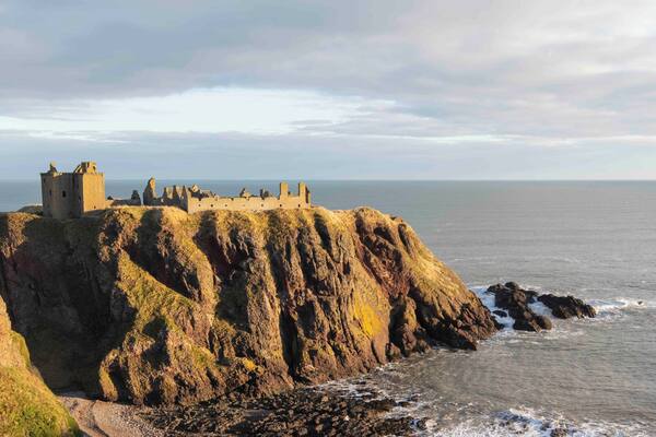 Early morning winter shot of Dunnottar Castle.