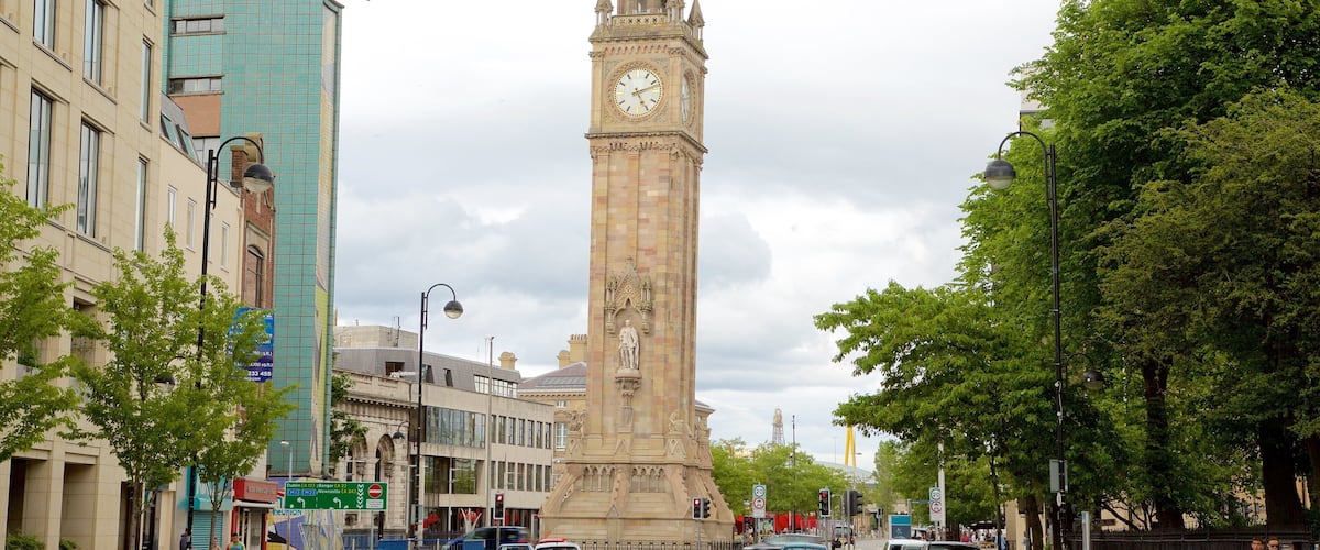 หอนาฬิกาอนุสรณ์ Albert เนื้อเรื่องที่ มรดกทางสถาปัตยกรรม, ภาพท้องถนน และ เมือง