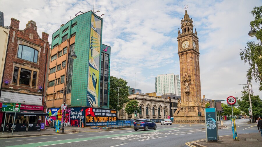 Albert Memorial Clock Tower which includes a city and heritage architecture