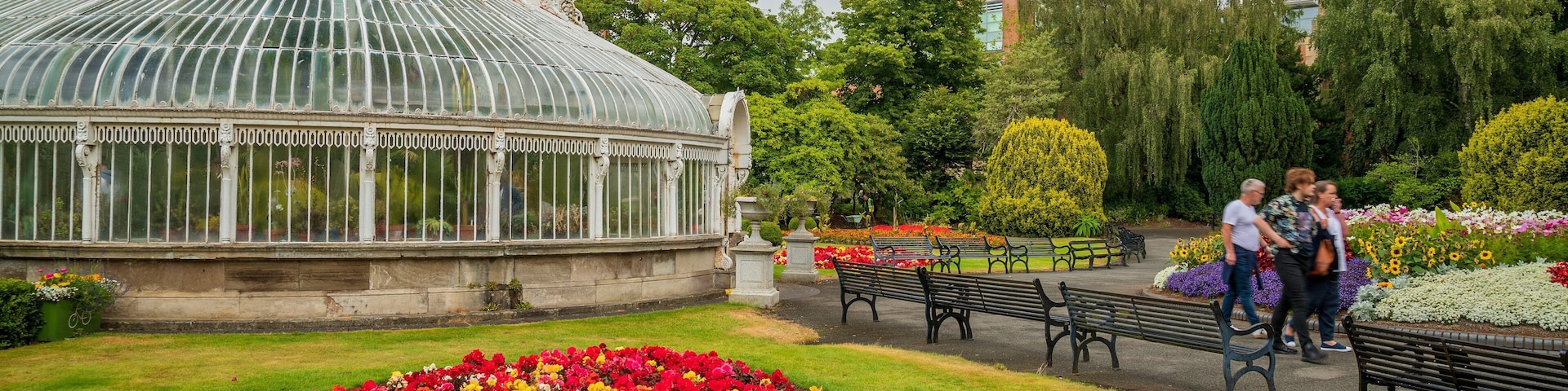 Belfast Botanic Gardens which includes flowers and a garden