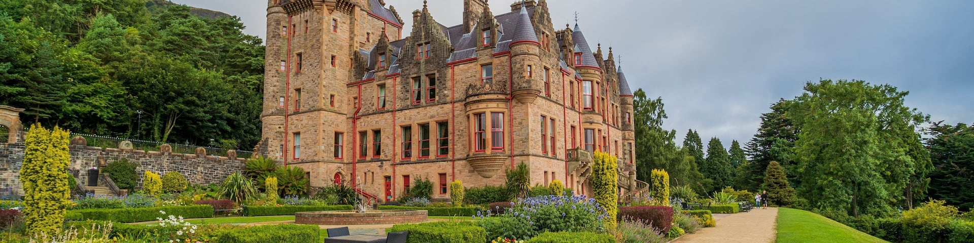 Belfast Castle which includes heritage architecture, a park and a castle
