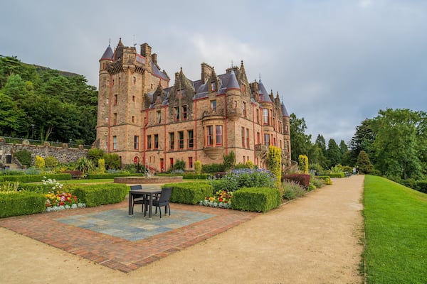 Belfast Castle which includes heritage architecture, a park and a castle