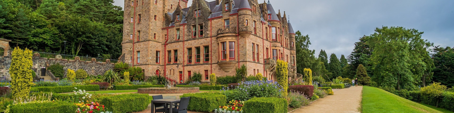 Belfast Castle which includes heritage architecture, a park and a castle