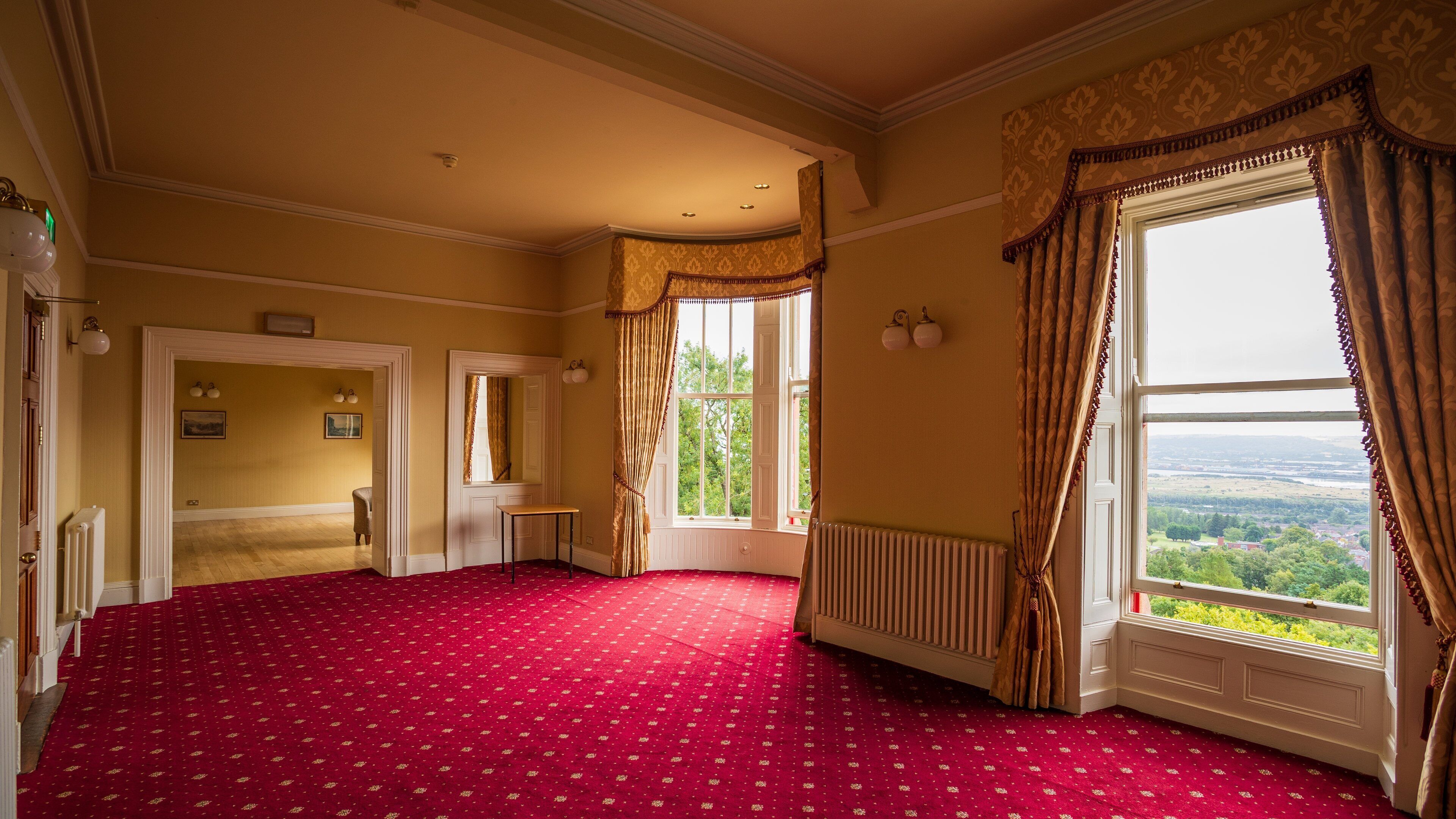 Belfast Castle featuring heritage elements, interior views and a house
