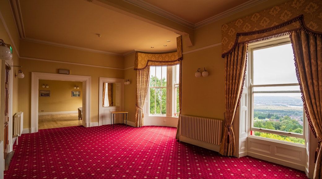 Belfast Castle featuring heritage elements, interior views and a house