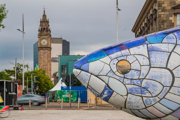 Big Fish showing outdoor art