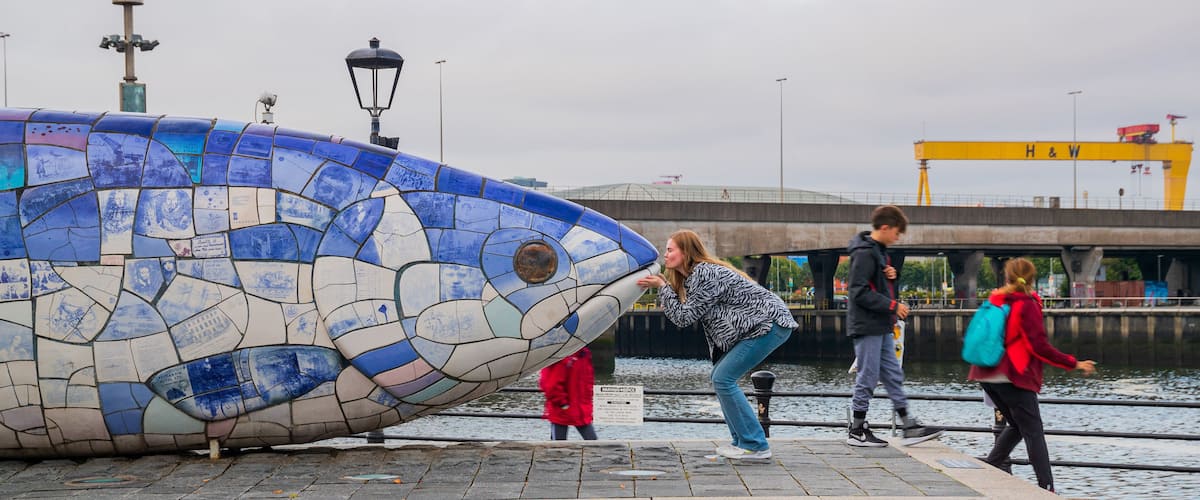 Big Fish which includes outdoor art as well as an individual femail