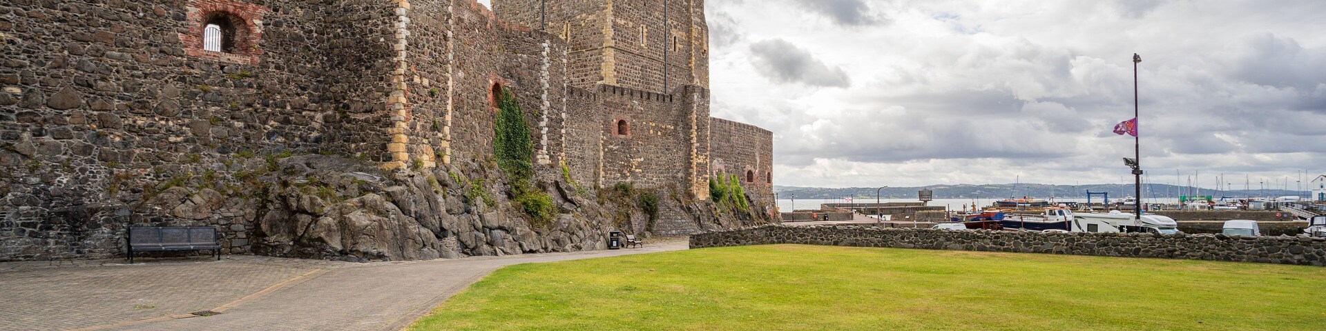 Carrickfergus Castle which includes chateau or palace and heritage architecture