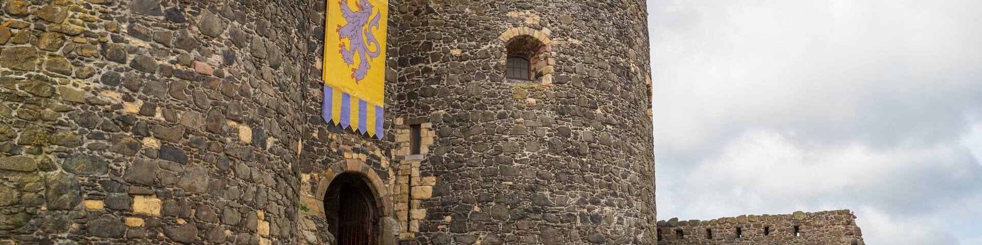 Carrickfergus Castle showing chateau or palace and heritage architecture