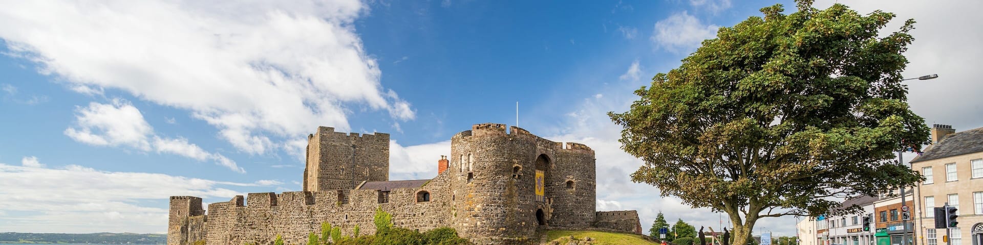 Carrickfergus Castle showing heritage architecture and chateau or palace