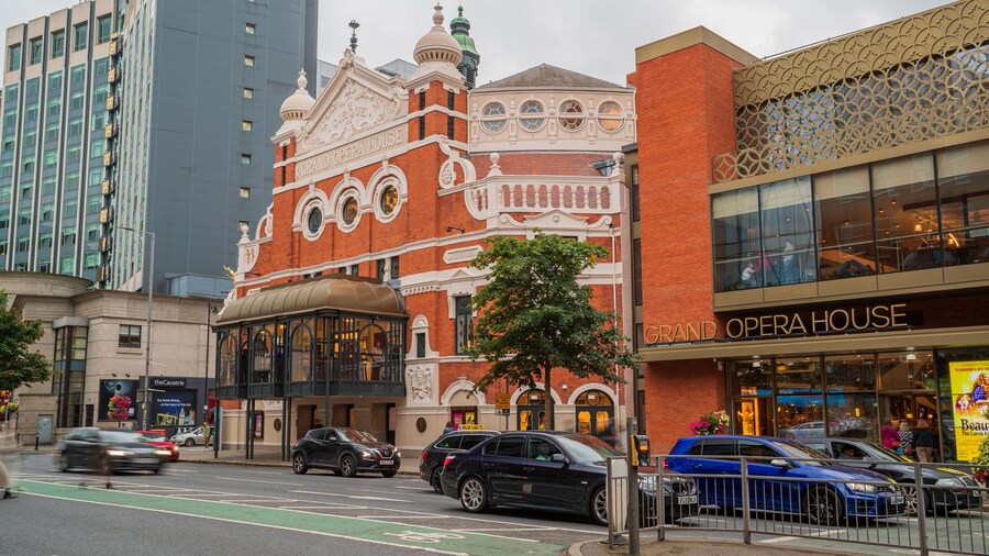 Grand Opera House which includes a city and heritage architecture