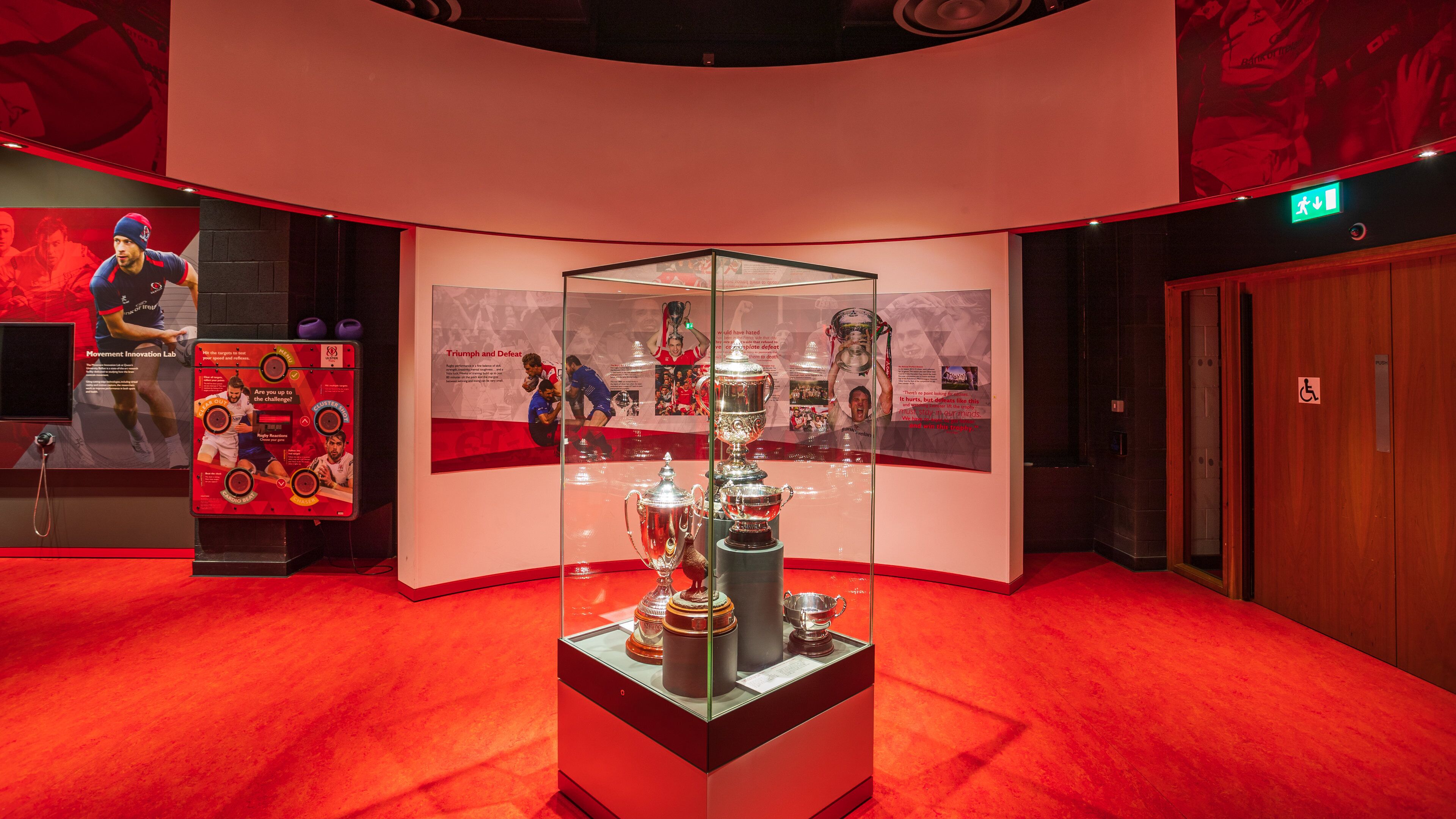 Ravenhill Stadium showing interior views