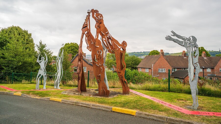 Ravenhill Stadium which includes outdoor art